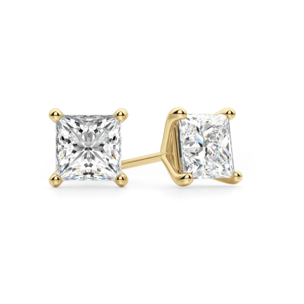 Princess Diamond Studs 2, 3, 4 Carat
