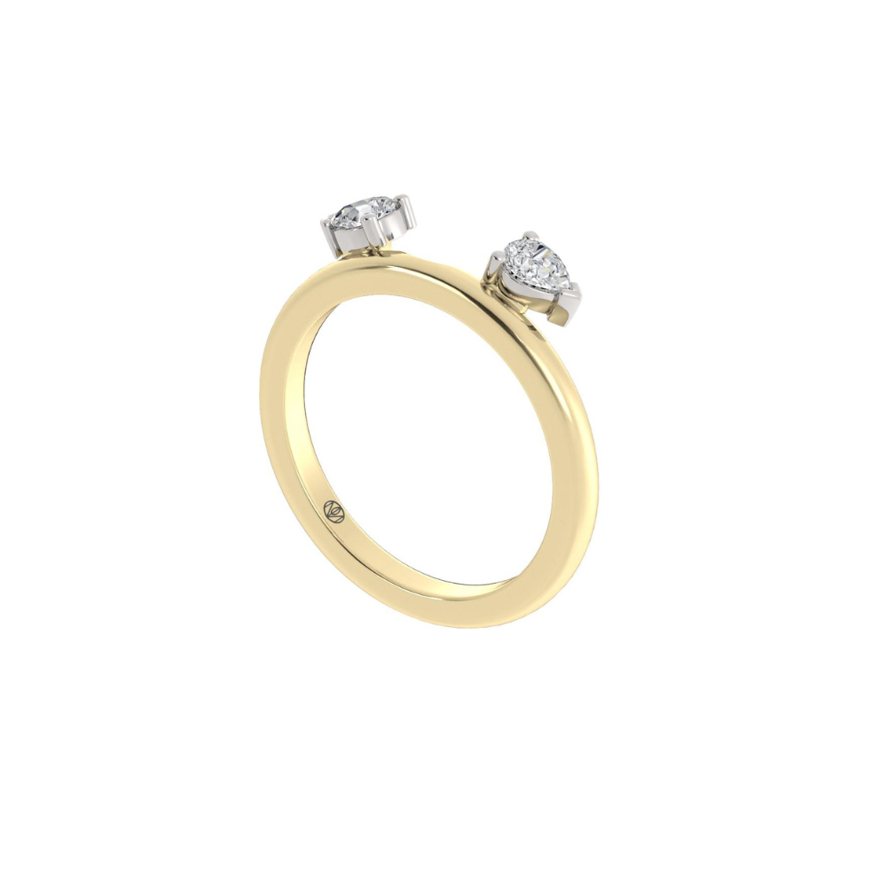 Pear Cut Overlapping Stacking Band