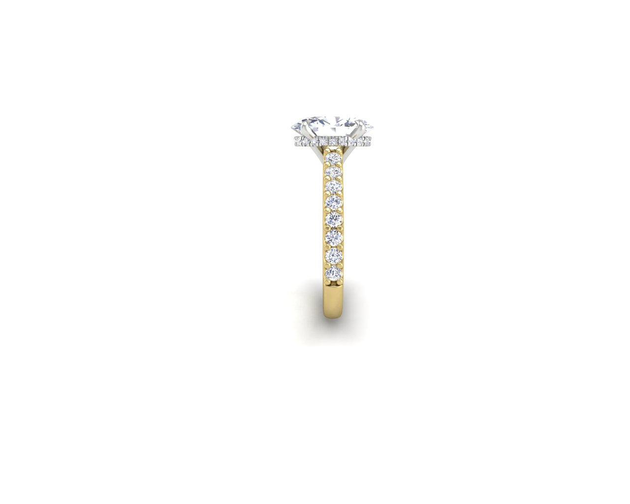 Judi cathedral 2.5ct Gia yellow platinum