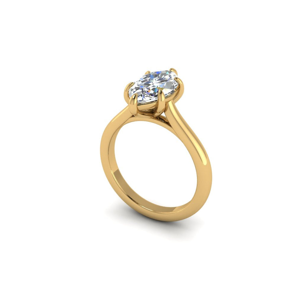 Engagement Ring Marquise Cut Diamond Wedding Set 2 carat