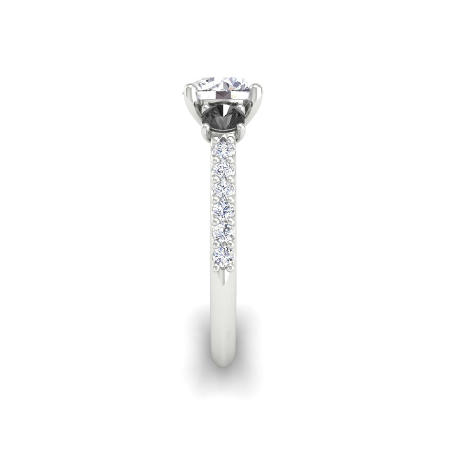 Engagement Ring Three Stones Before Now After