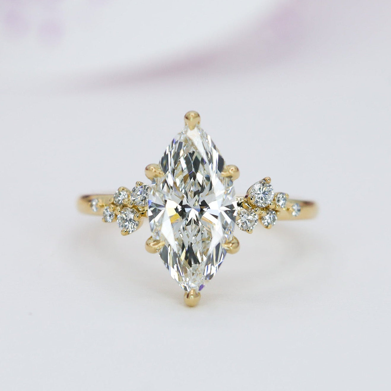 Marquise engagement ring