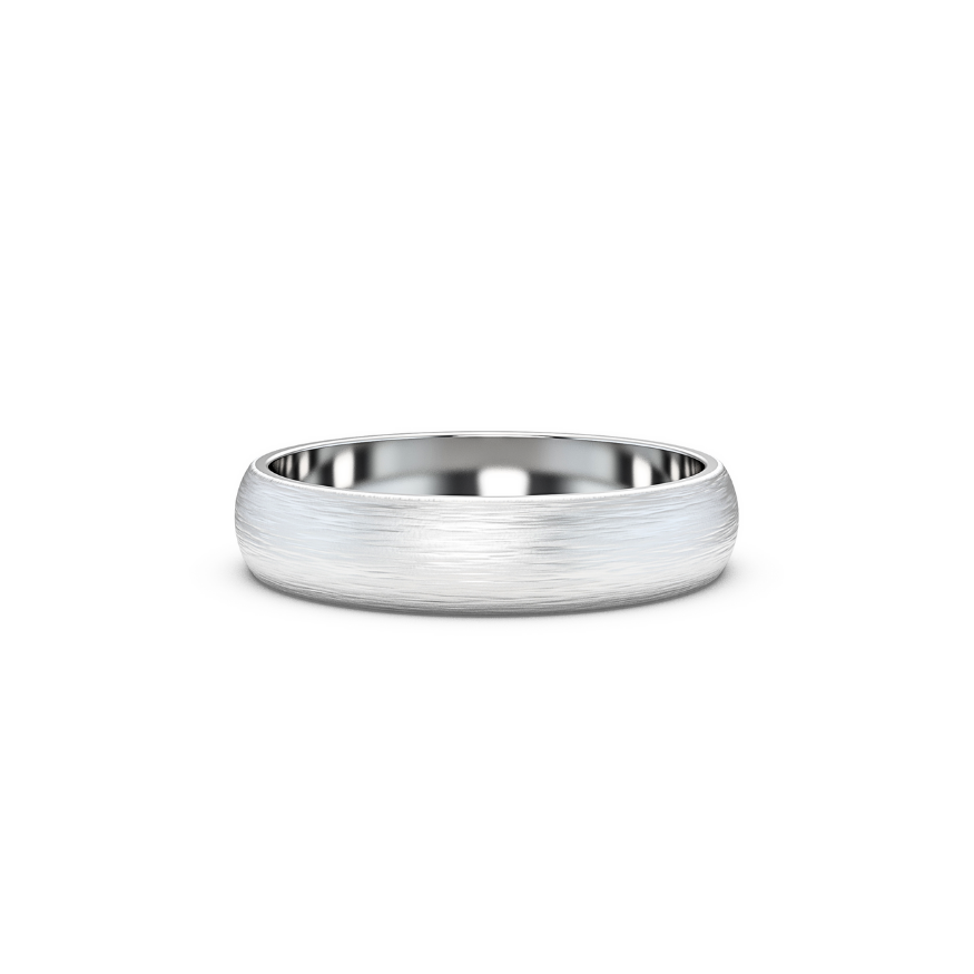 Wedding Band Brushed Finish 5 mm