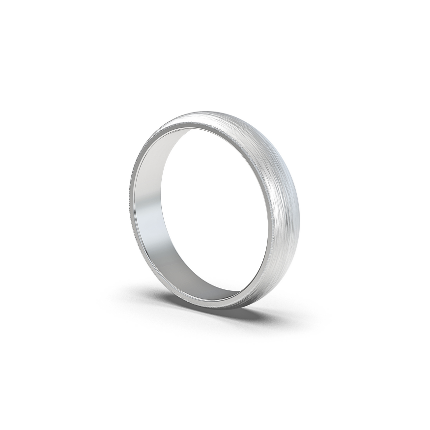 Wedding Band Brushed Finish 5 mm