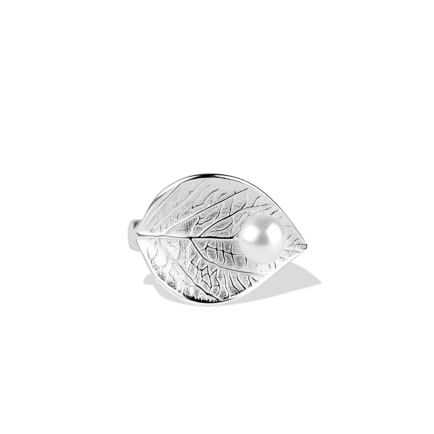 Silver Leaf Ring