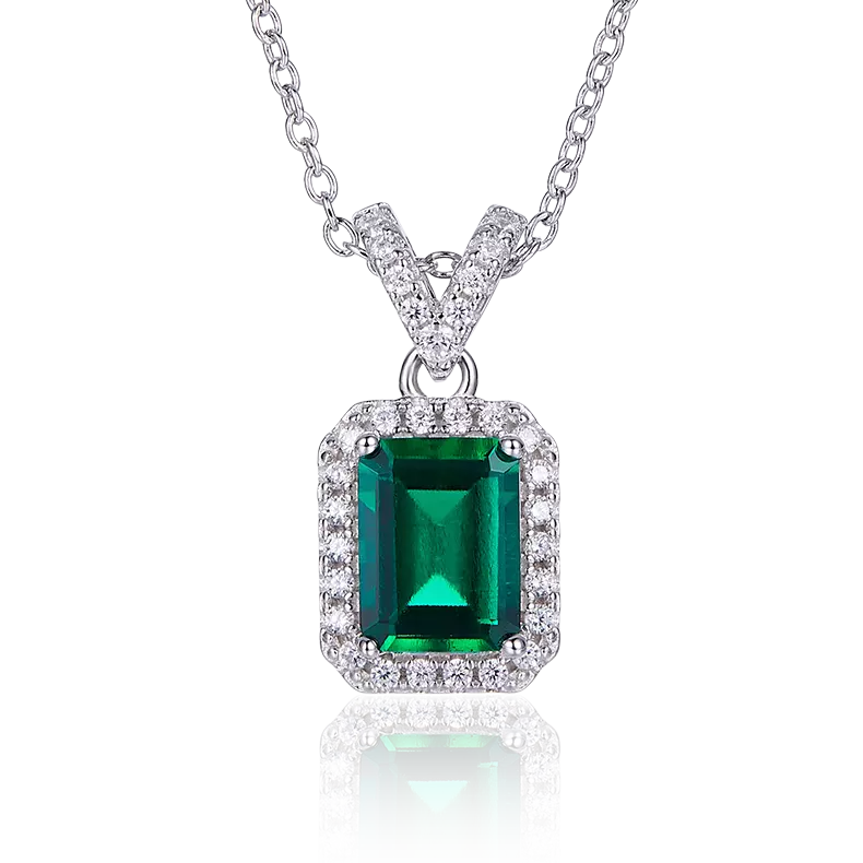 1 carat emerald necklace discount