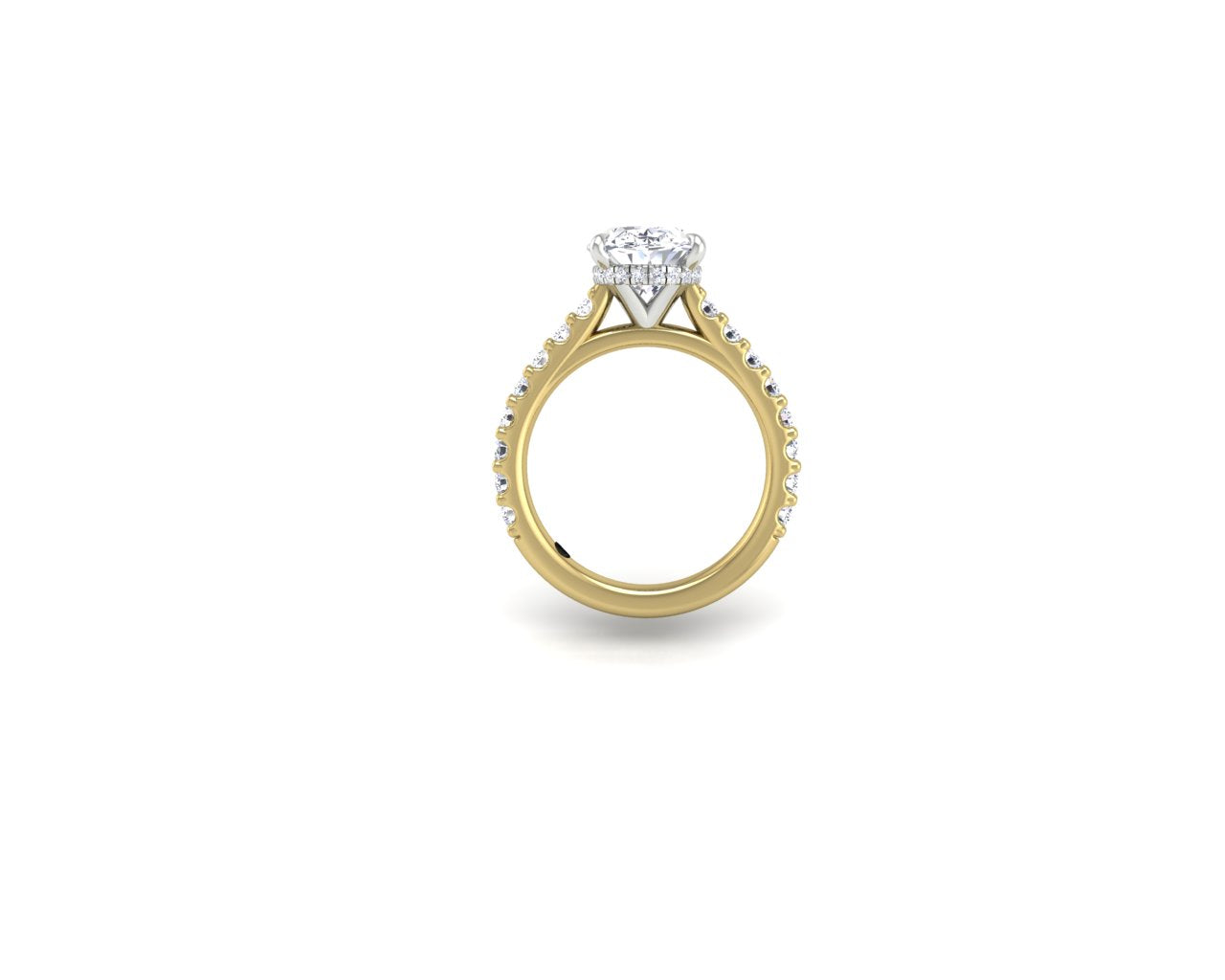 Judi cathedral 2.5ct Gia yellow platinum
