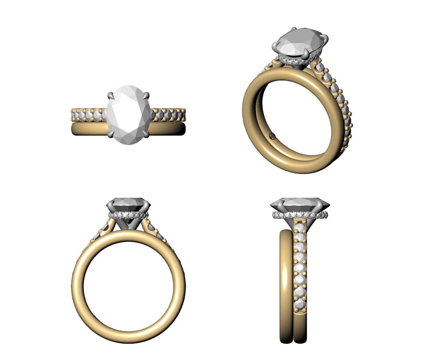 Judi cathedral 2.5ct Gia yellow platinum