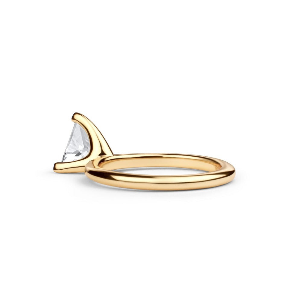Engagement Ring Trillion Cut Diamond
