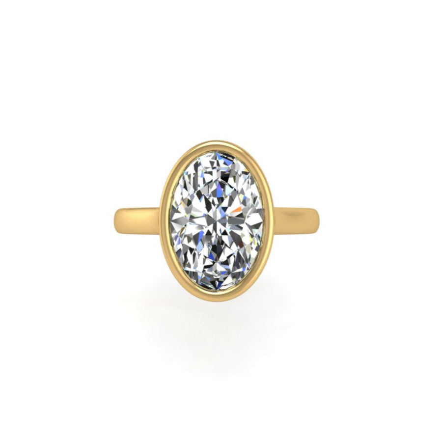 Engagement Ring Bezel Oval