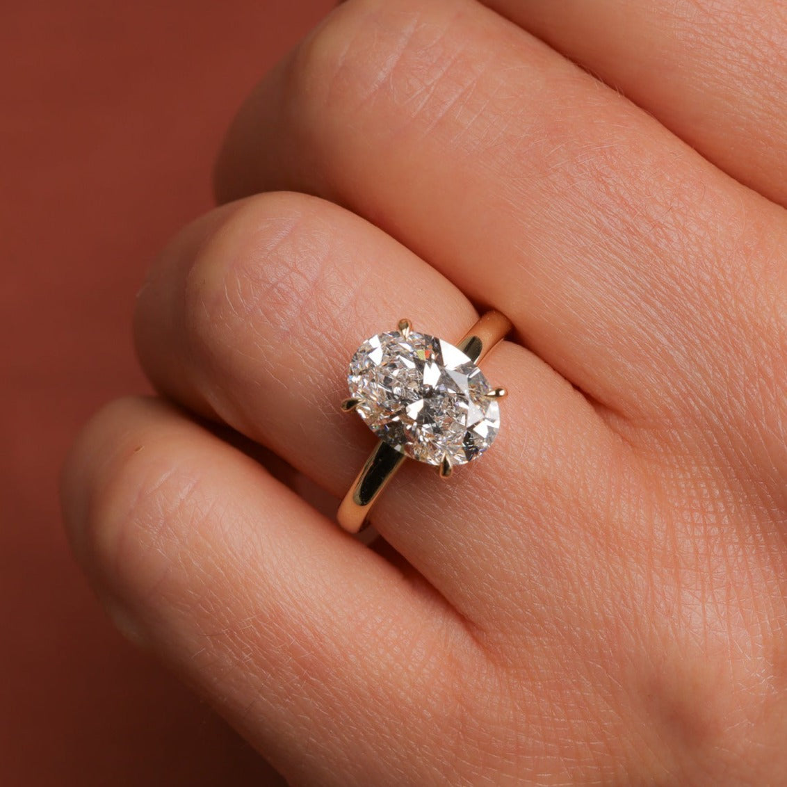 Engagement Oval Hidden Halo