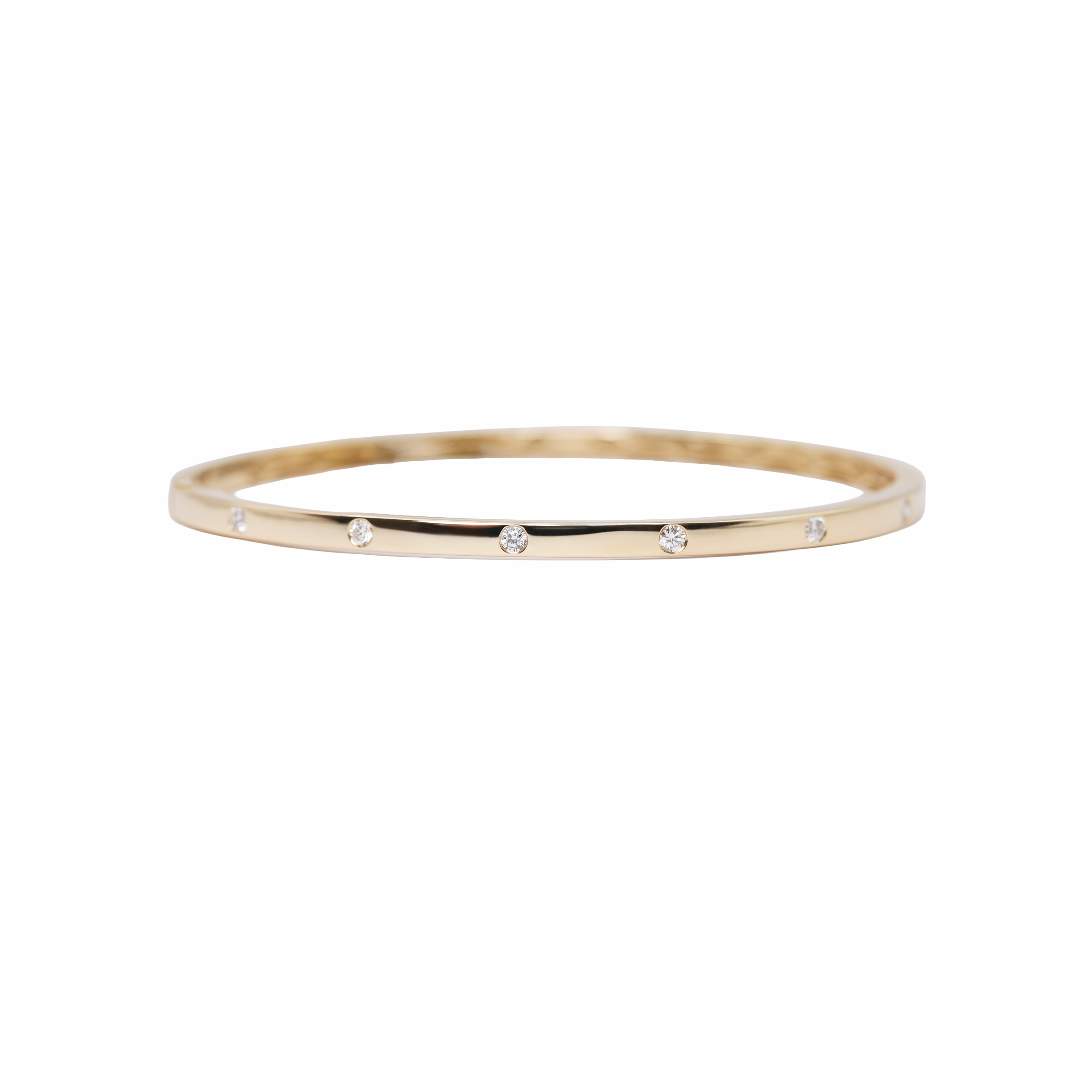 Flush Set Diamond Bangle