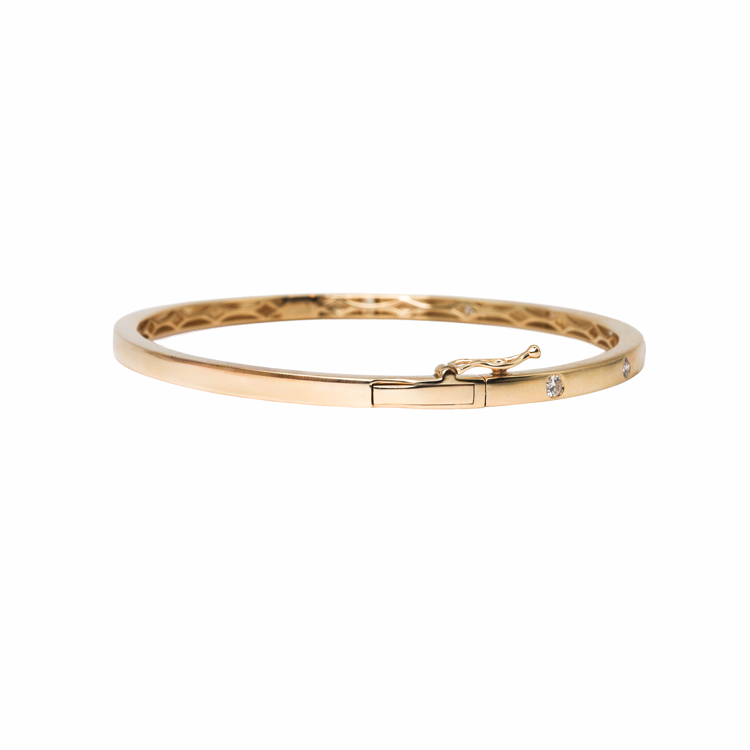 Flush Set Diamond Bangle