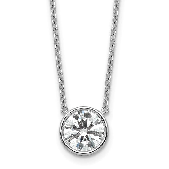 Solitaire Round Diamond Necklace Pedant