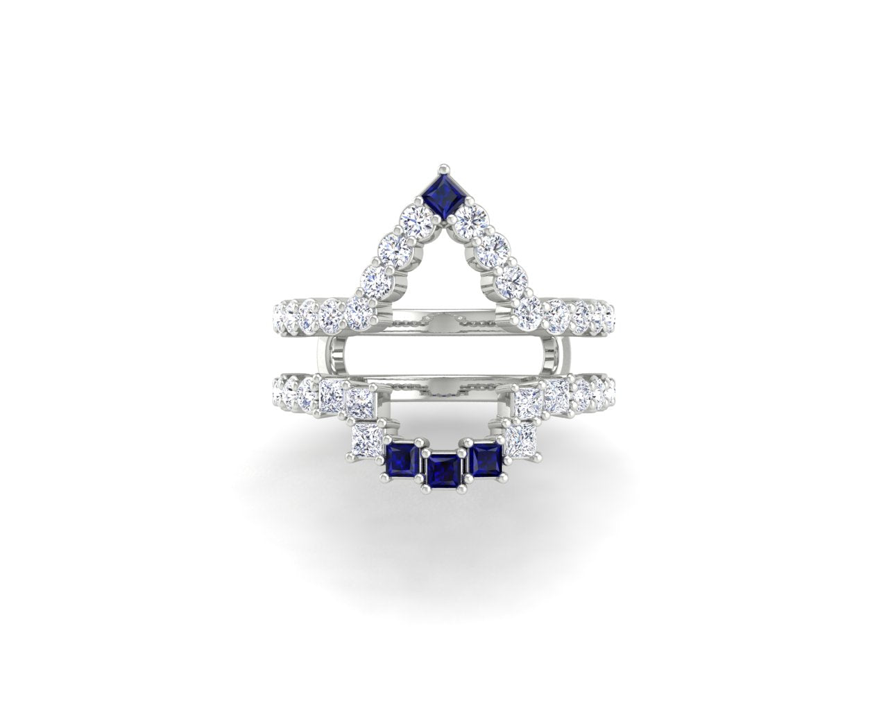 Heirloom Pieces Center Ring with Pear, Ring Enhancer, Cross- Michelle and Kyle