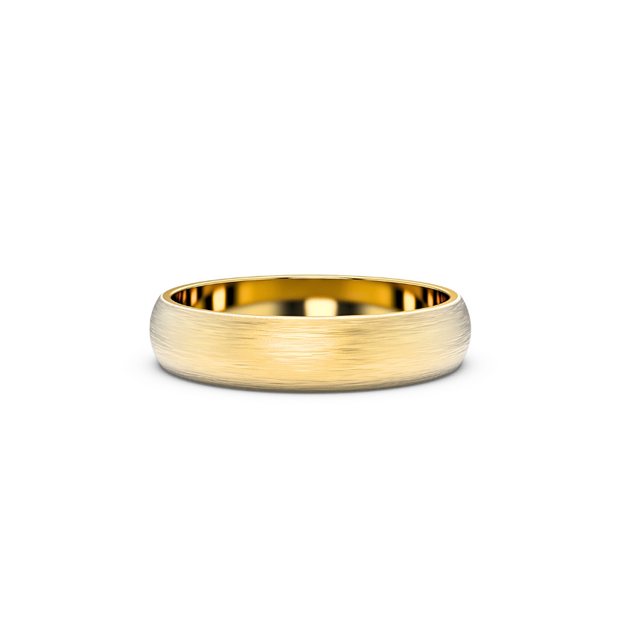 Wedding Band Brushed Finish 5 mm