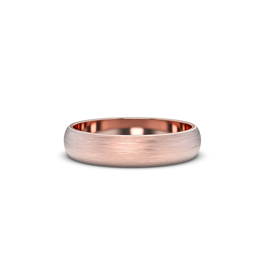 Wedding Band Brushed Finish 5 mm