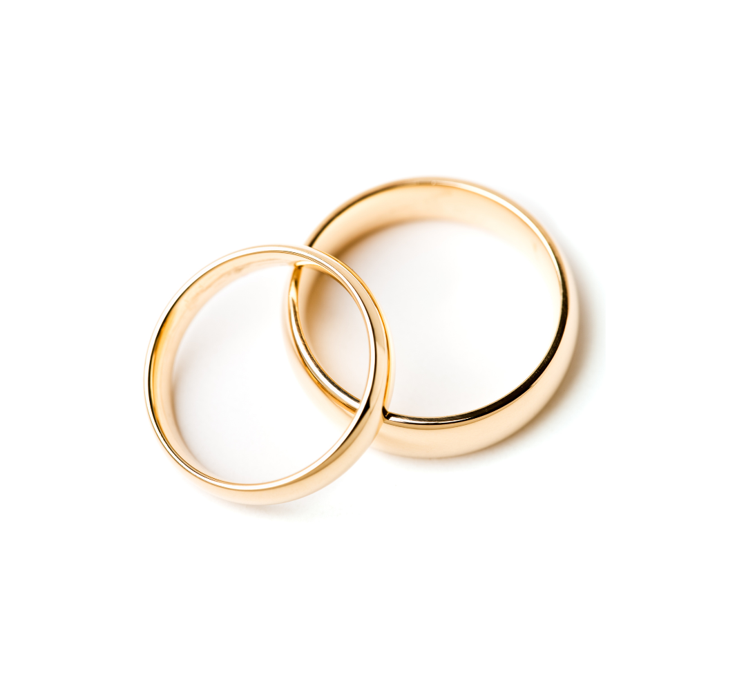 Wedding bands recycled gold