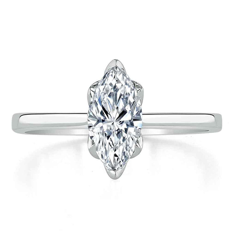 Engagement Ring 1 Carat Marquise Cut Solitaire Band