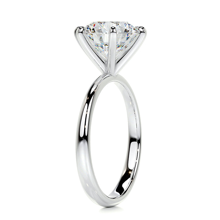 Engagement Ring Carat Round Cut Lab Diamond Solitaire Style