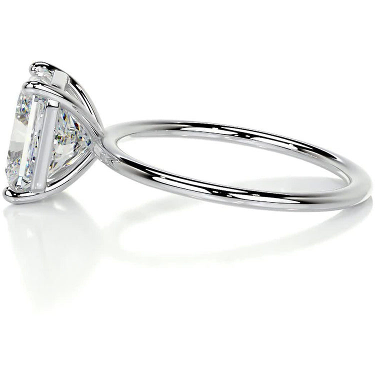 Engagement Ring 4 Carat Radiant Cut Lab Diamond Stone Solitaire Style