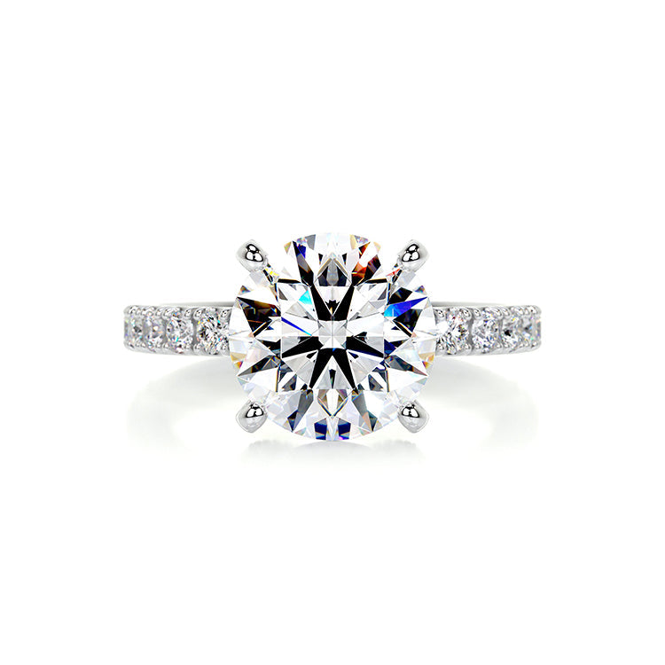 Engagement Ring 2 Carat Round Cut Lab Diamond Halo Style